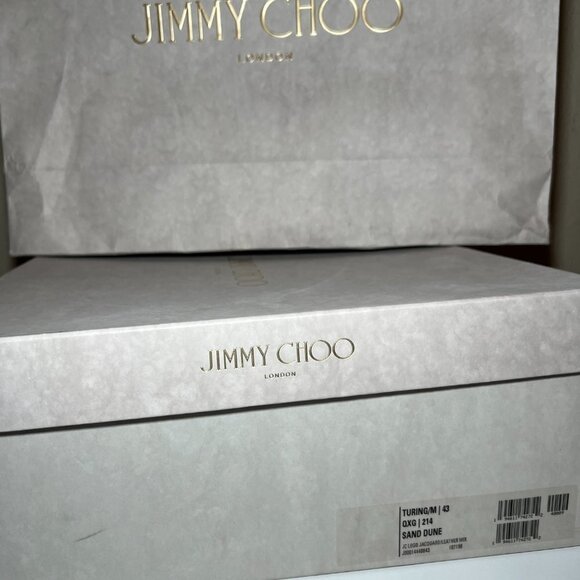 NIB Jimmy Choo Men\'s Turing Sand Dune Monogram Boots main image 2